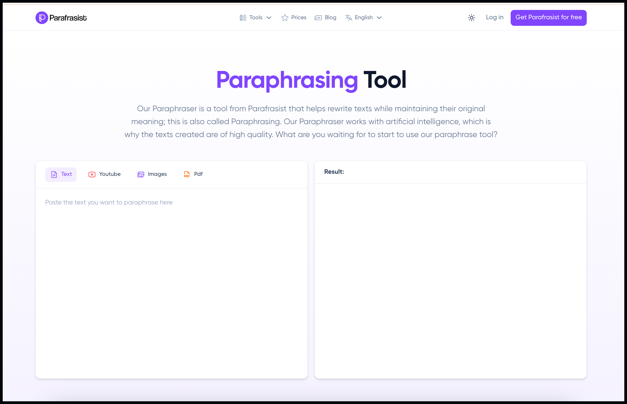 Parafrasist Alternatives