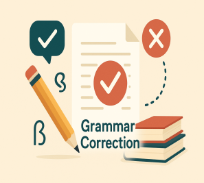 find and correct the mistakes in the sentences