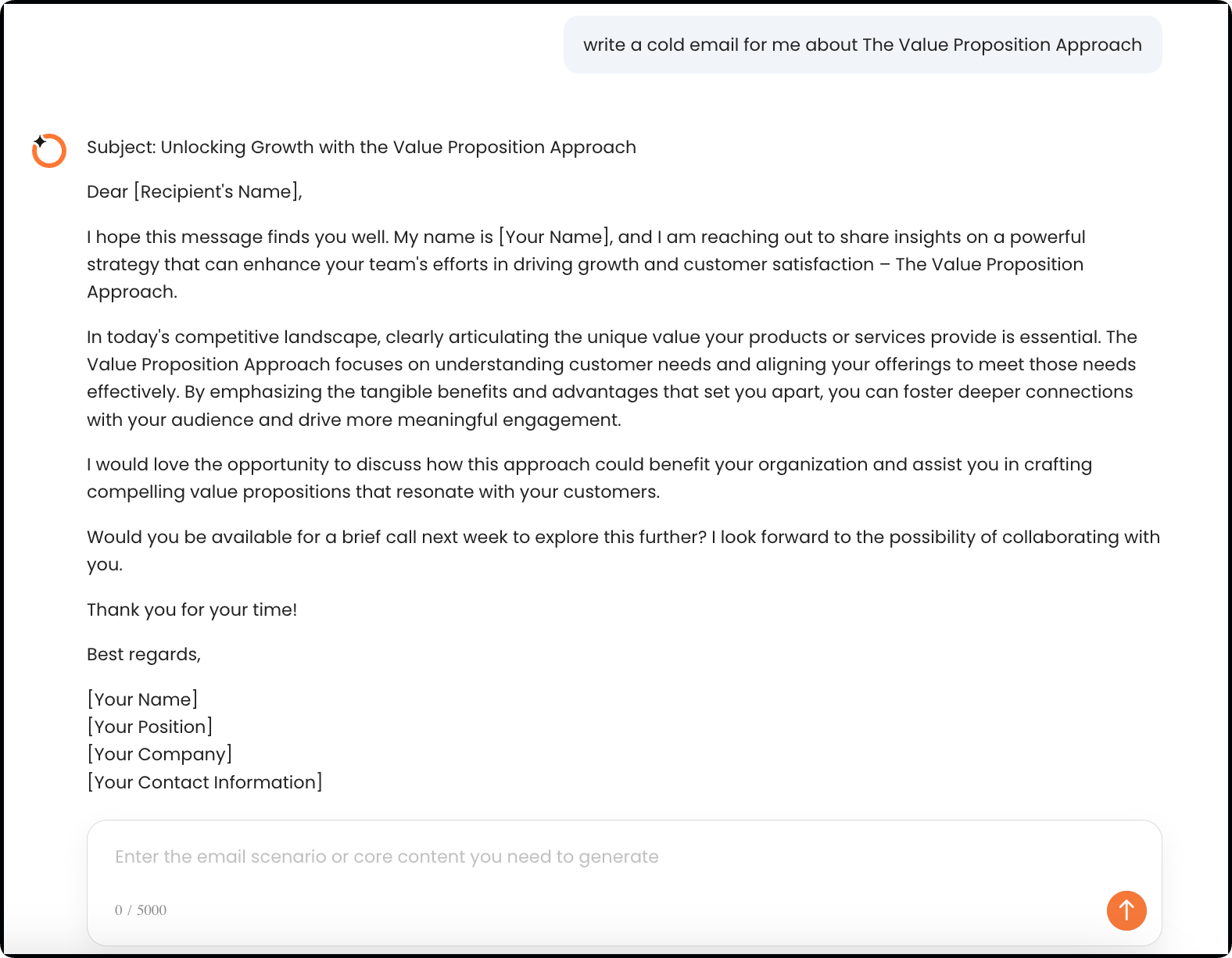 06 cold email template