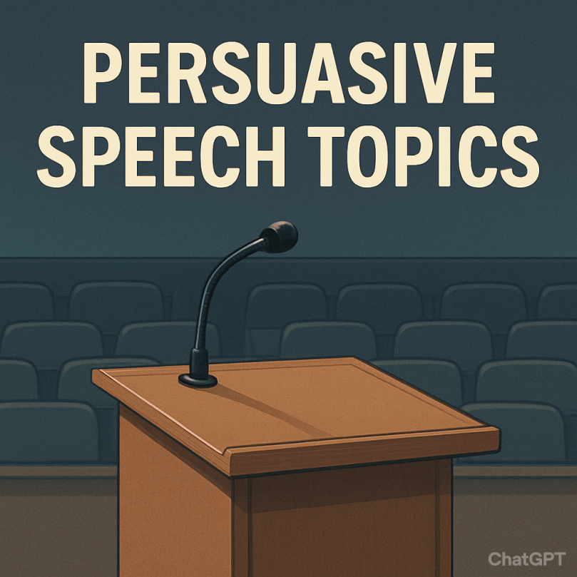 persuasive speech topics