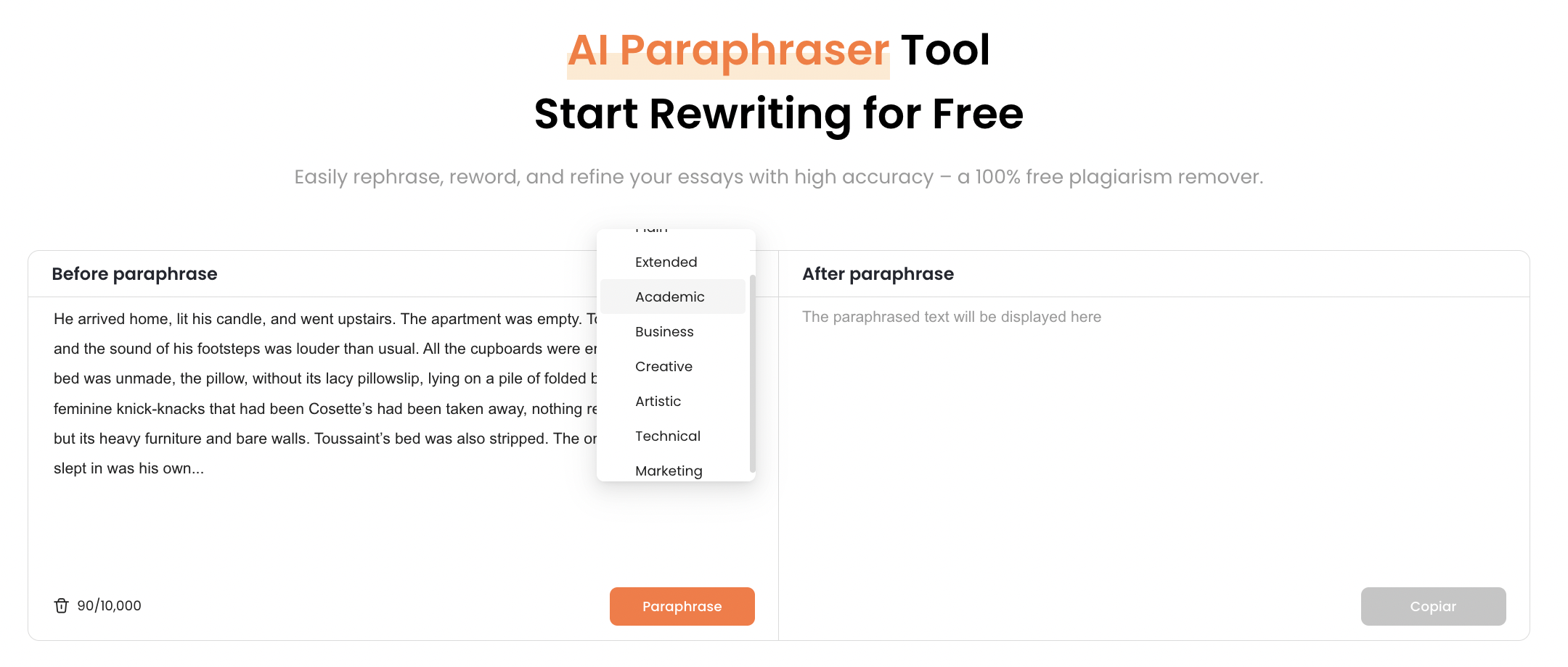 Using Oreate AI Paraphraser 01