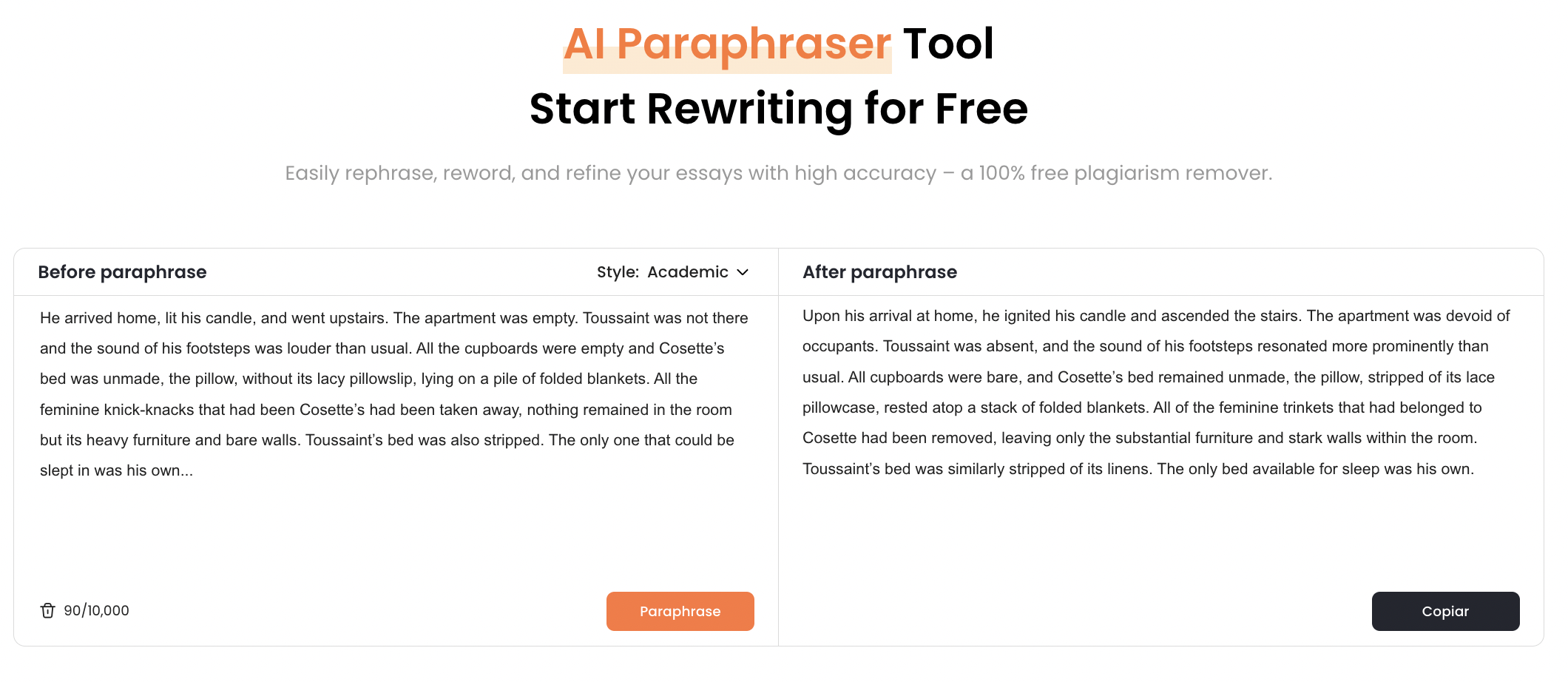 Using Oreate AI Paraphraser 02