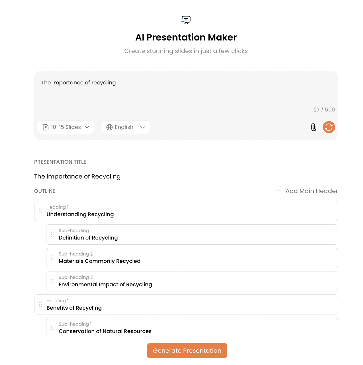 Using Oreate AI to create your PPT 01