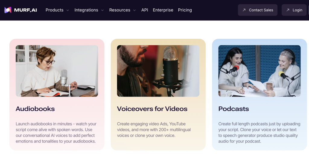 Murf AI podcast generator