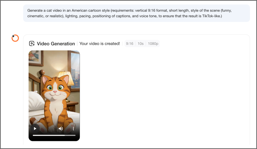 ai-videos-for-tiktok:Oreate AI generating a 5-10 second vertical TikTok video