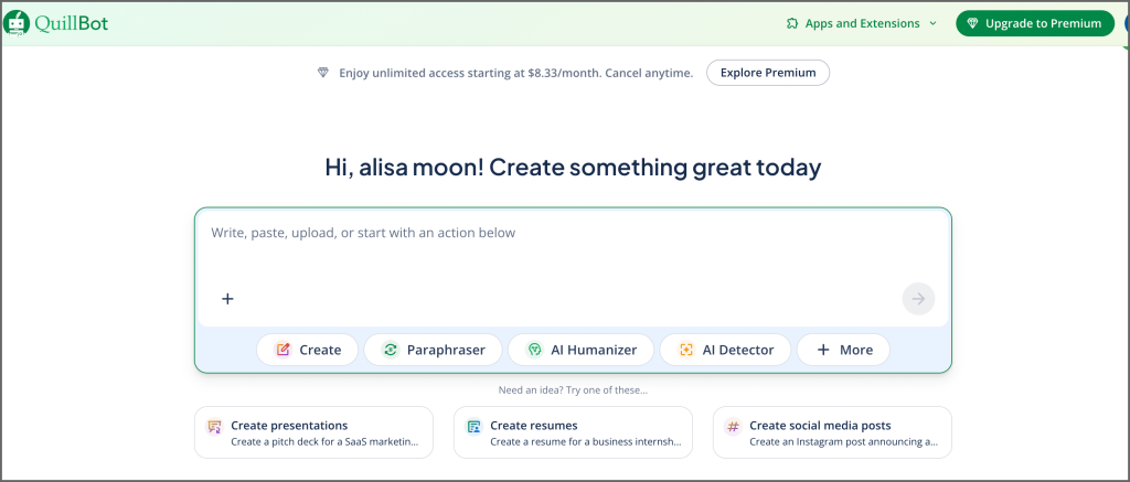 Paraphrasing Tools Recommended: QuillBot
