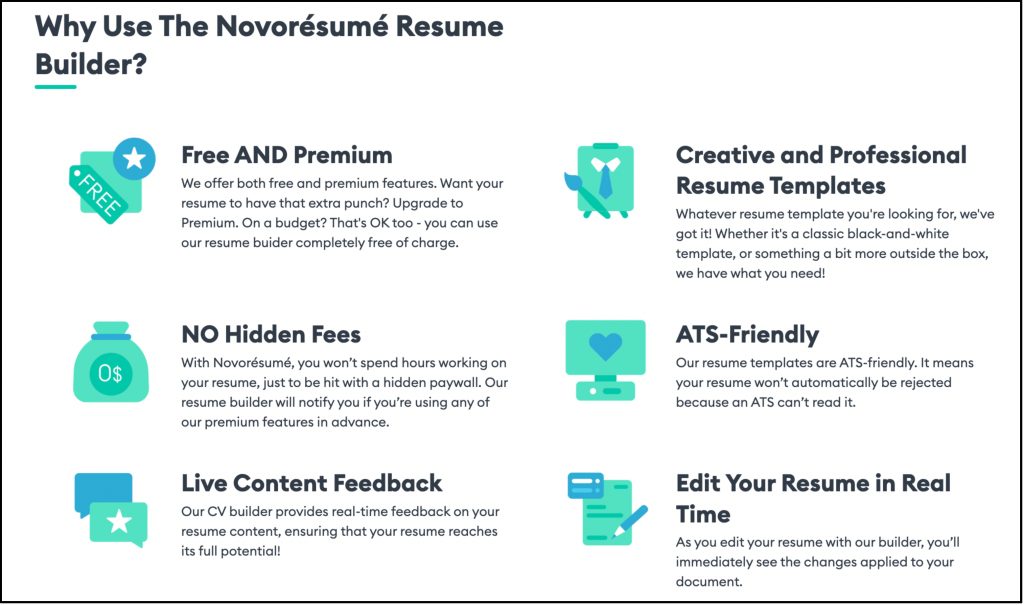 Best 4 Online Tools to Make a Good Resume: Novoresume