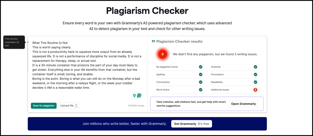Key Features of Grammarly: Plagiarism Checker