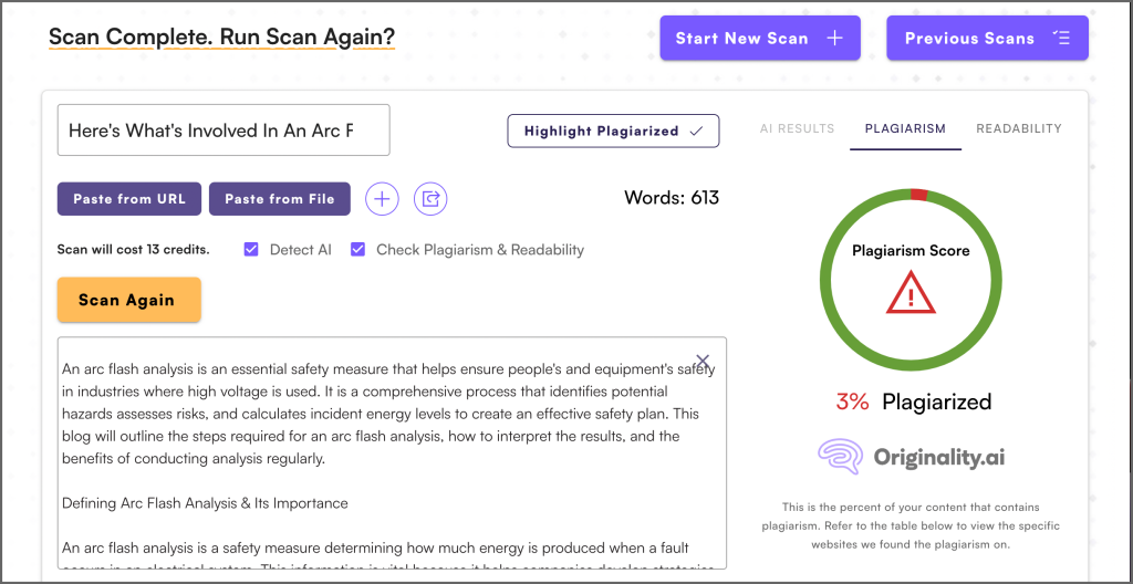 ai writing detector winston ai:Winston AI detection and readability score