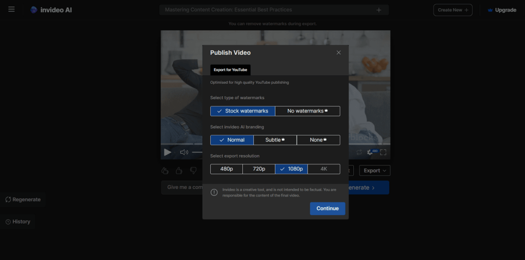Can ChatGPT create videos Step 10