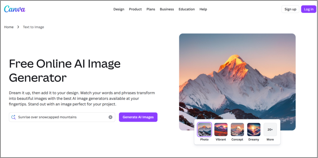 Canva AI Image Generator