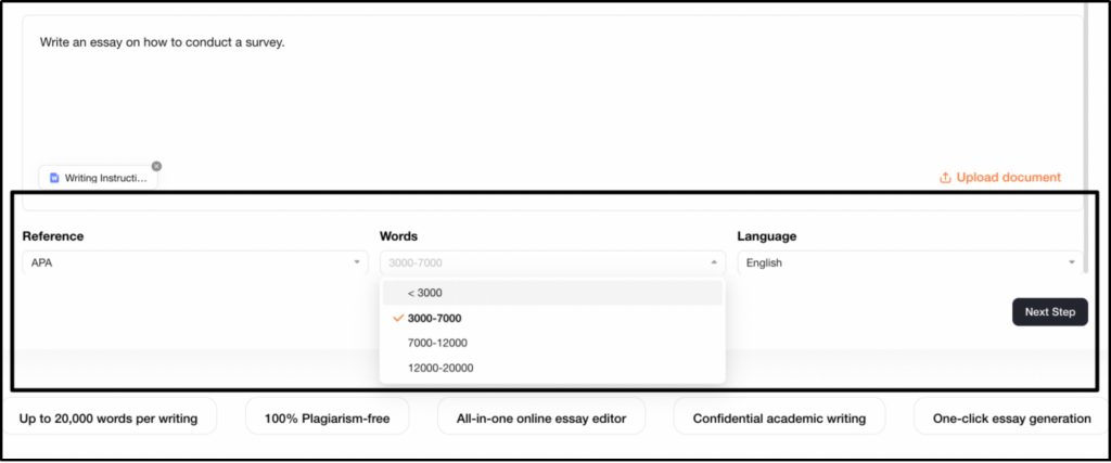 Oreate AI Essay Writer Step-by-Step User Guide Step 3