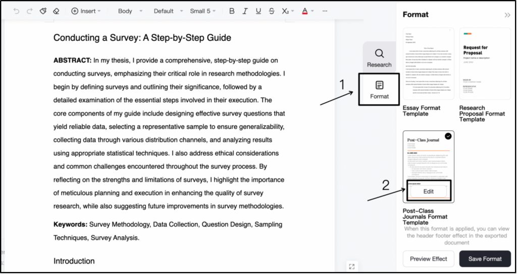 Oreate AI Essay Writer Step-by-Step User Guide Step 8-1