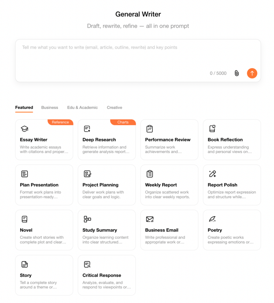 Oreate AI - General Writer