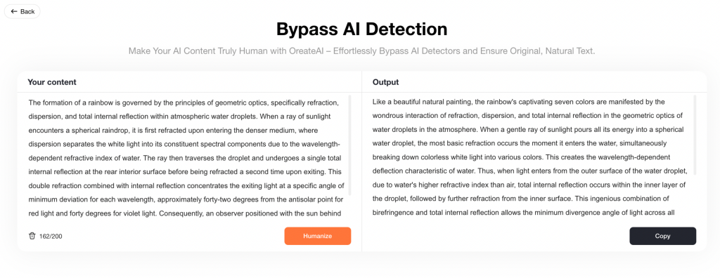 Oreate AI - Humanizer