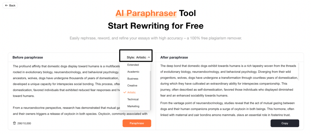 Oreate AI - Paraphraser