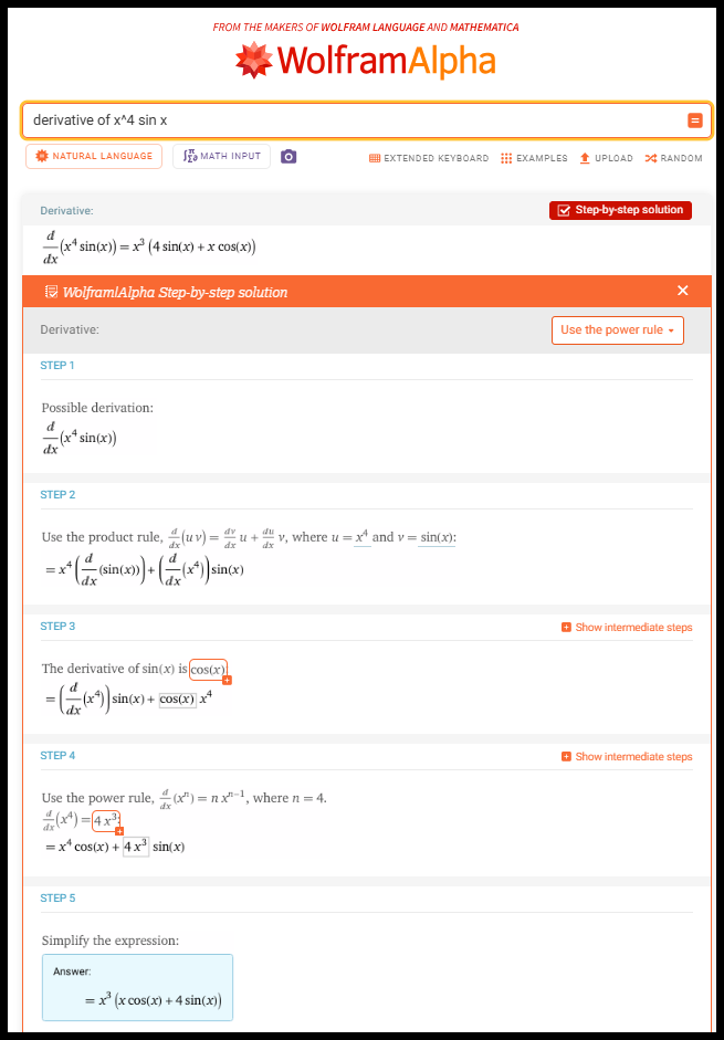 Best AI for Math: Wolfram Alpha