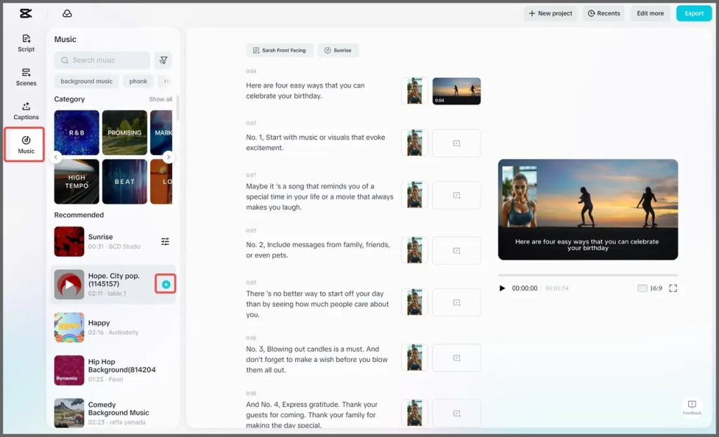 How to Make AI Videos for TikTok Using Capcut: Step 4-2