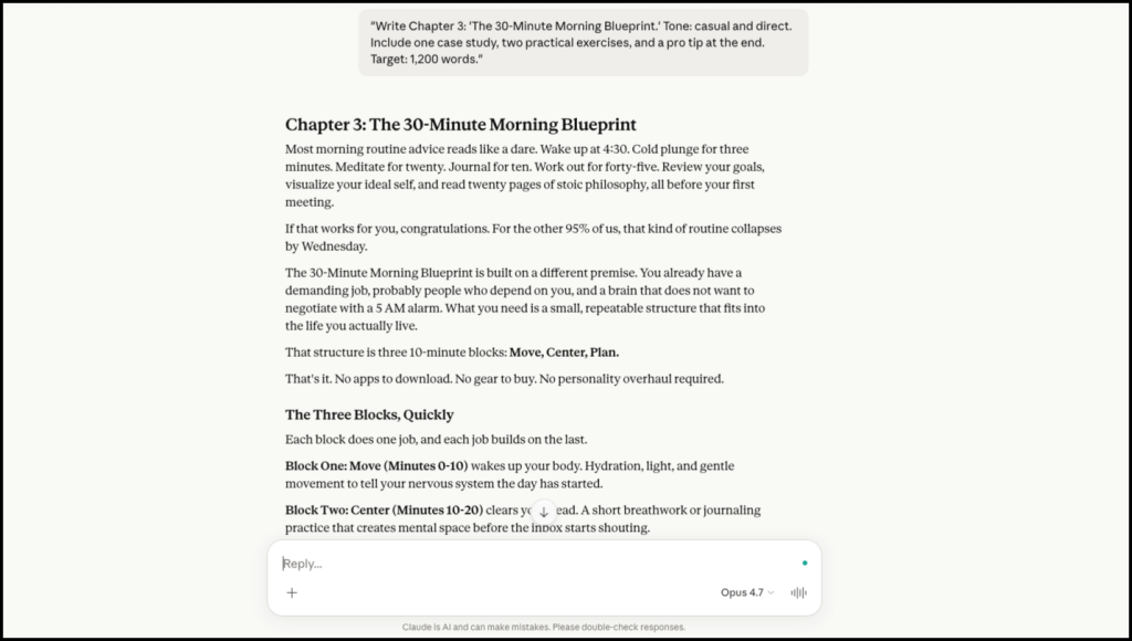 How to Write a Book with AI (Step by Step): Step Three
