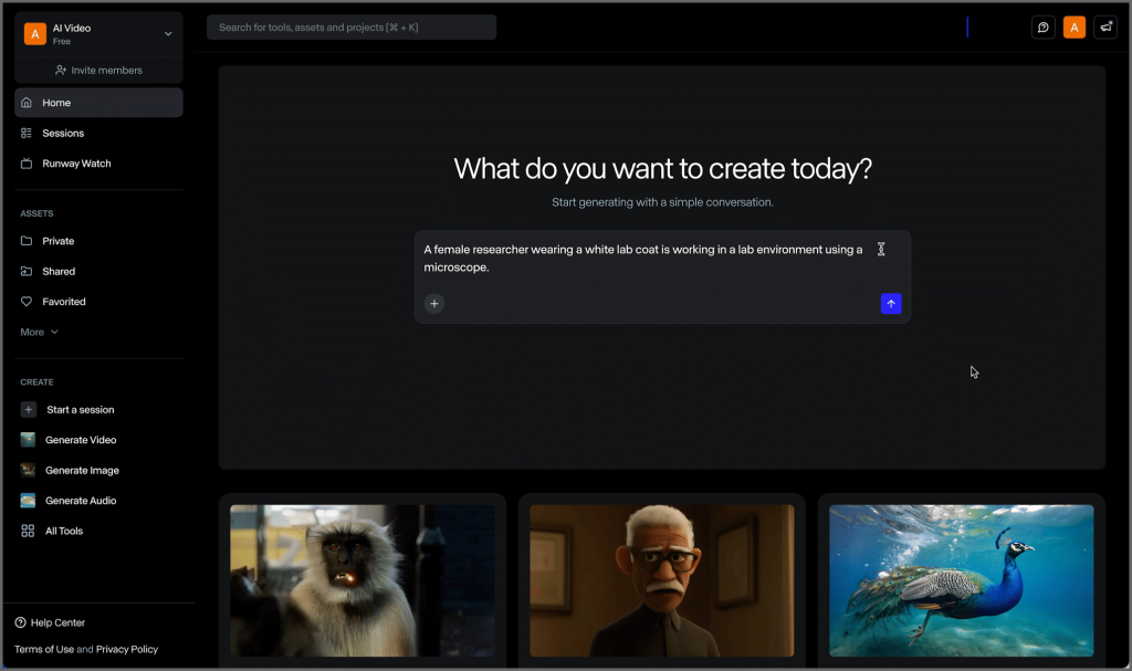 ai-videos-for-tiktok: Runway AI generating cinematic TikTok videos