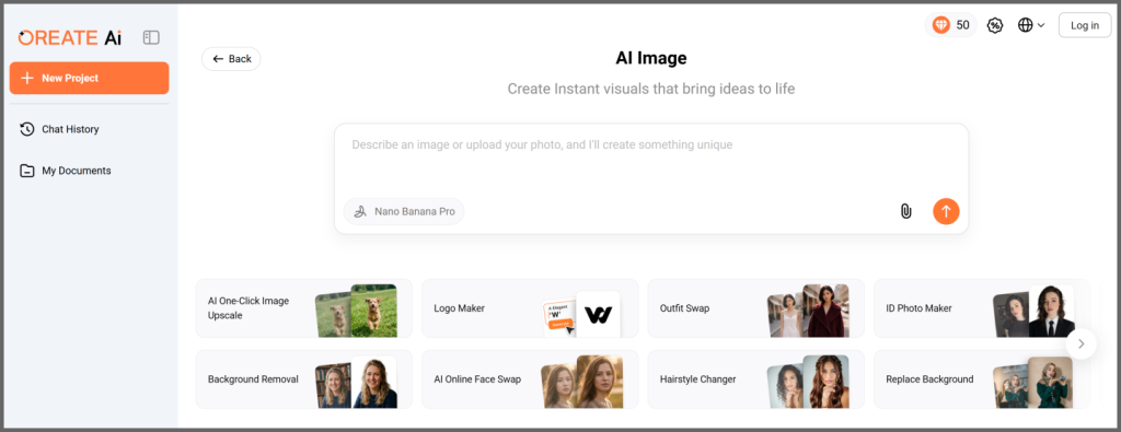 Recommended AI Tools That Use Nano Banana: Oreate AI Image