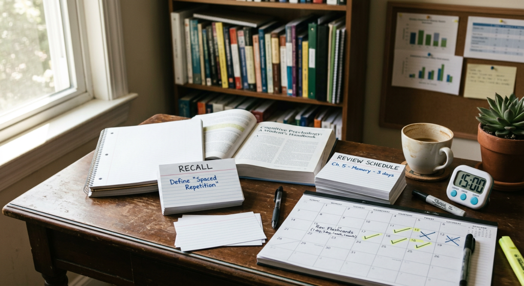 Study Tips for College Students: Apply Active Recall and Spaced Repetition